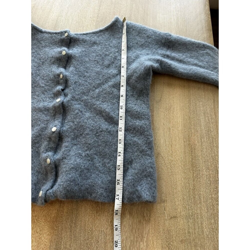 Sezane Gaspard Cardigan in Vintage Blue Size Medium - Picture 5 of 9